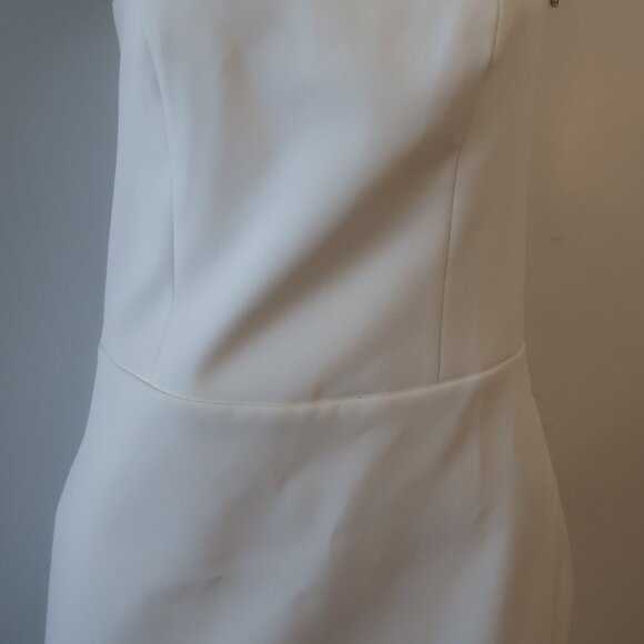 NWI Womens Generation Love Joelle Crystal White Strapless Mini Dress 10 - Picture 7 of 15